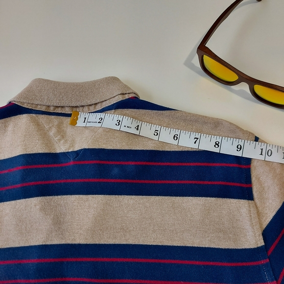 Tommy Hilfiger 👌 Classic Fit Stripped Polo Medium - Picture 12 of 13